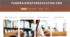 Desktop Screenshot of fundraisingforeducation.org