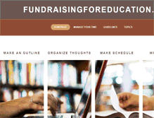 Tablet Screenshot of fundraisingforeducation.org